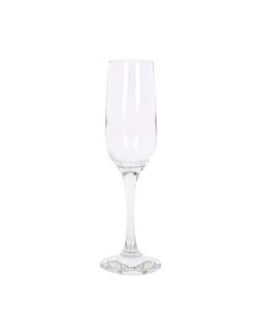 Set 6 Copas de Champagne en Cristal Transparente