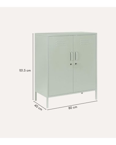 Cajonera Cambridge Verde de 2 Puertas