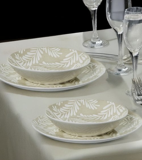 Vajilla de Porcelana de 18 Piezas