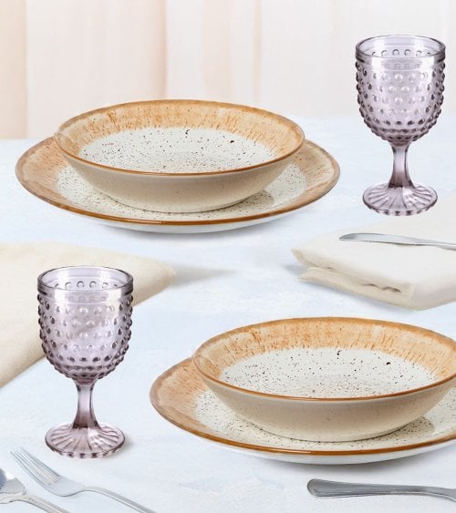 Vajilla de Porcelana Coco de 18 Piezas