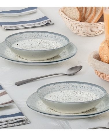 Vajilla de 18 Piezas Marea de Porcelana