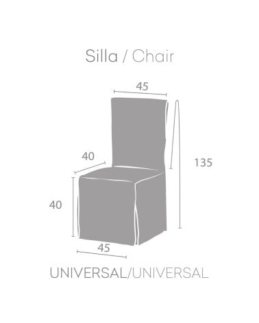 Set de 2 Fundas de Sillas Valeria Universal