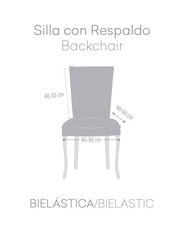 Set de 2 Fundas Elásticas Bronx para Silla con Respaldo
