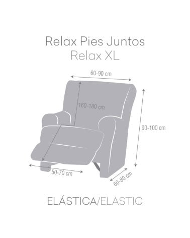 Funda Elástica Ulises para Sillón Relax Pies Juntos