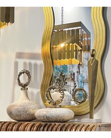 Espejo Golden Vertical con Curvas