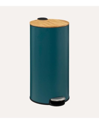 Cubo de Basura Modern con Tapa de Bambú