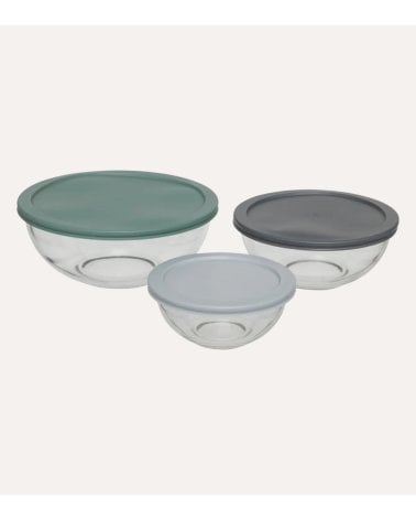 Set de 3 Fiambreras de Cristal