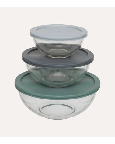 Set de 3 Fiambreras de Cristal