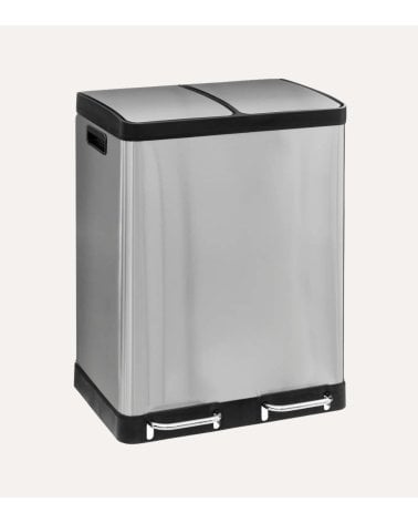 Cubo de Basura Clasificador de Acero Inoxidable de 30 L