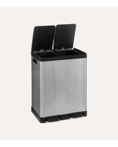 Cubo de Basura Clasificador de Acero Inoxidable de 30 L