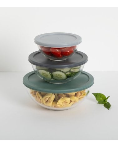 Set de 3 Fiambreras de Cristal