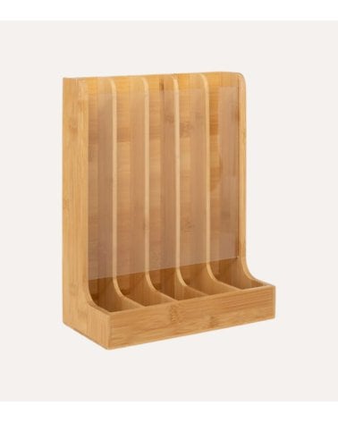 Portacapsulas Vertical de Bambú