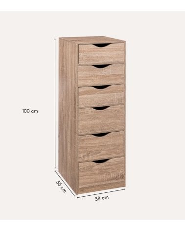 Cajonera Writer con 6 Cajones