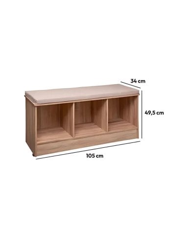 Banco Mix N'Modul de Madera con Cojín