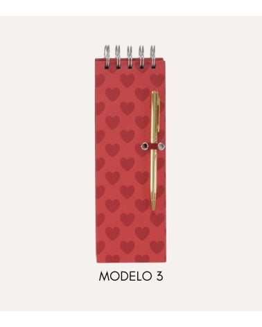Set de Libreta de Corazones con Boli