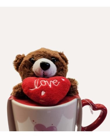 Taza Mug de Cerámica con Osito de Peluche