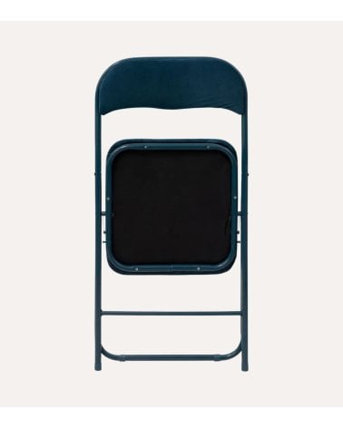 Silla Plegable Tacto de Terciopelo con Asiento Acolchado