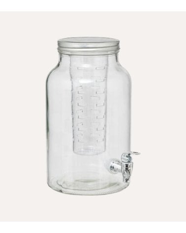 Dispensador de Bebidas Fuzy de Cristal con Filtro