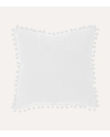 Cojín con Relleno de Pompones de Poliéster