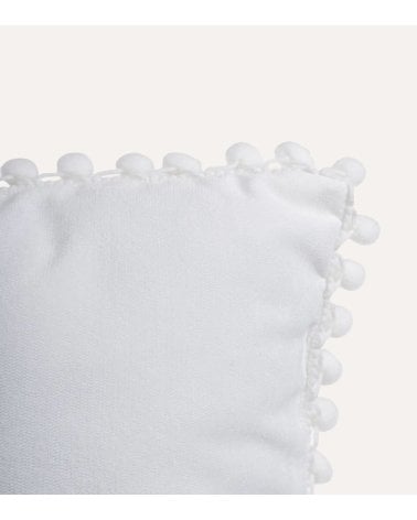 Cojín con Relleno de Pompones de Poliéster