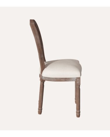 Silla Cleo de Madera con Rejilla de Caña