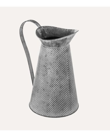 Jarra Decorativa de Metal y Zinc