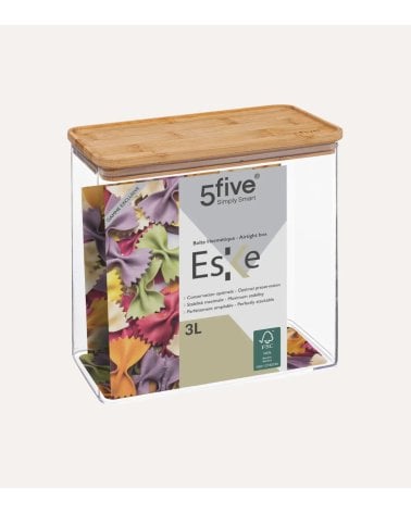 Tarro Oslo con Tapa de Bambú