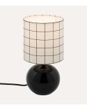 Lámpara de Mesa Timeo con Diseño a Cuadros