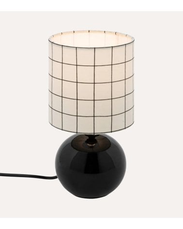 Lámpara de Mesa Timeo con Diseño a Cuadros