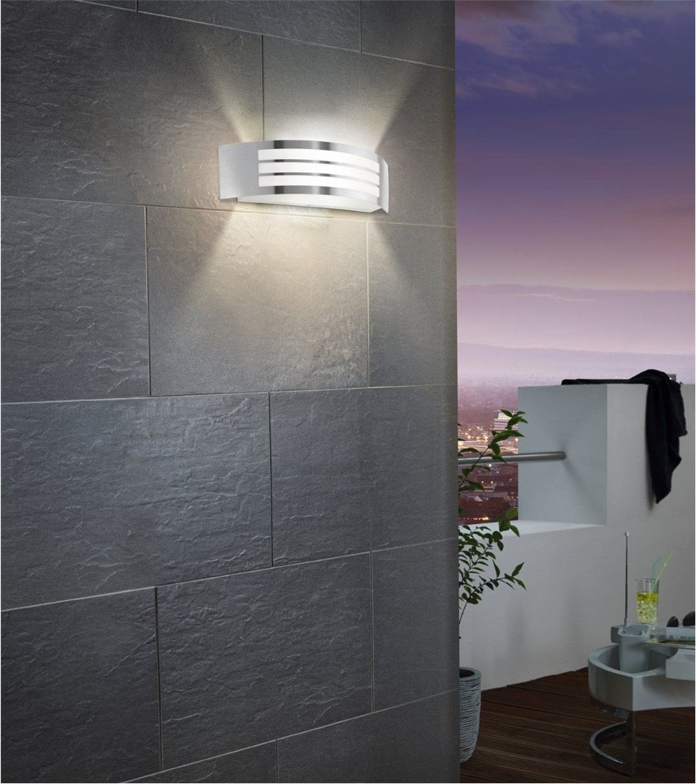 Aplique de Pared Exterior para Una Bombilla