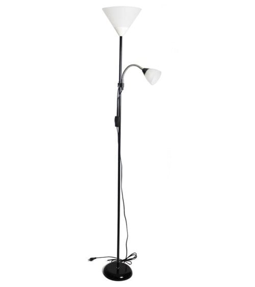 Lámpara de Pie con Tulipa y Brazo Articulable