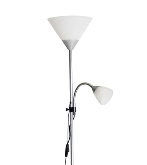 Lámpara de Pie con Tulipa y Brazo Articulable