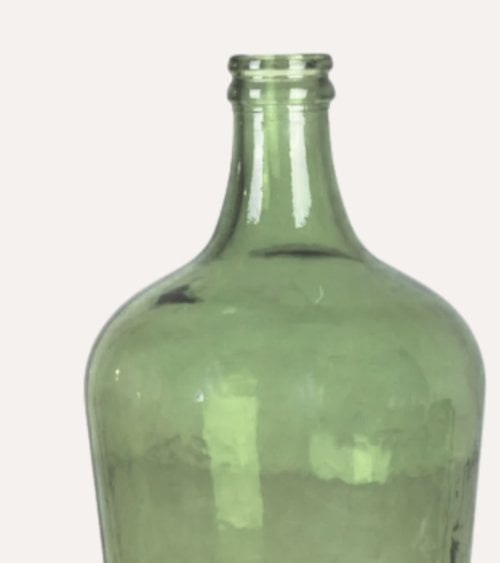 Garrafa Damajuana Olive de Vidrio