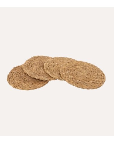 Set de 4 Posavasos de Alga Trenzada