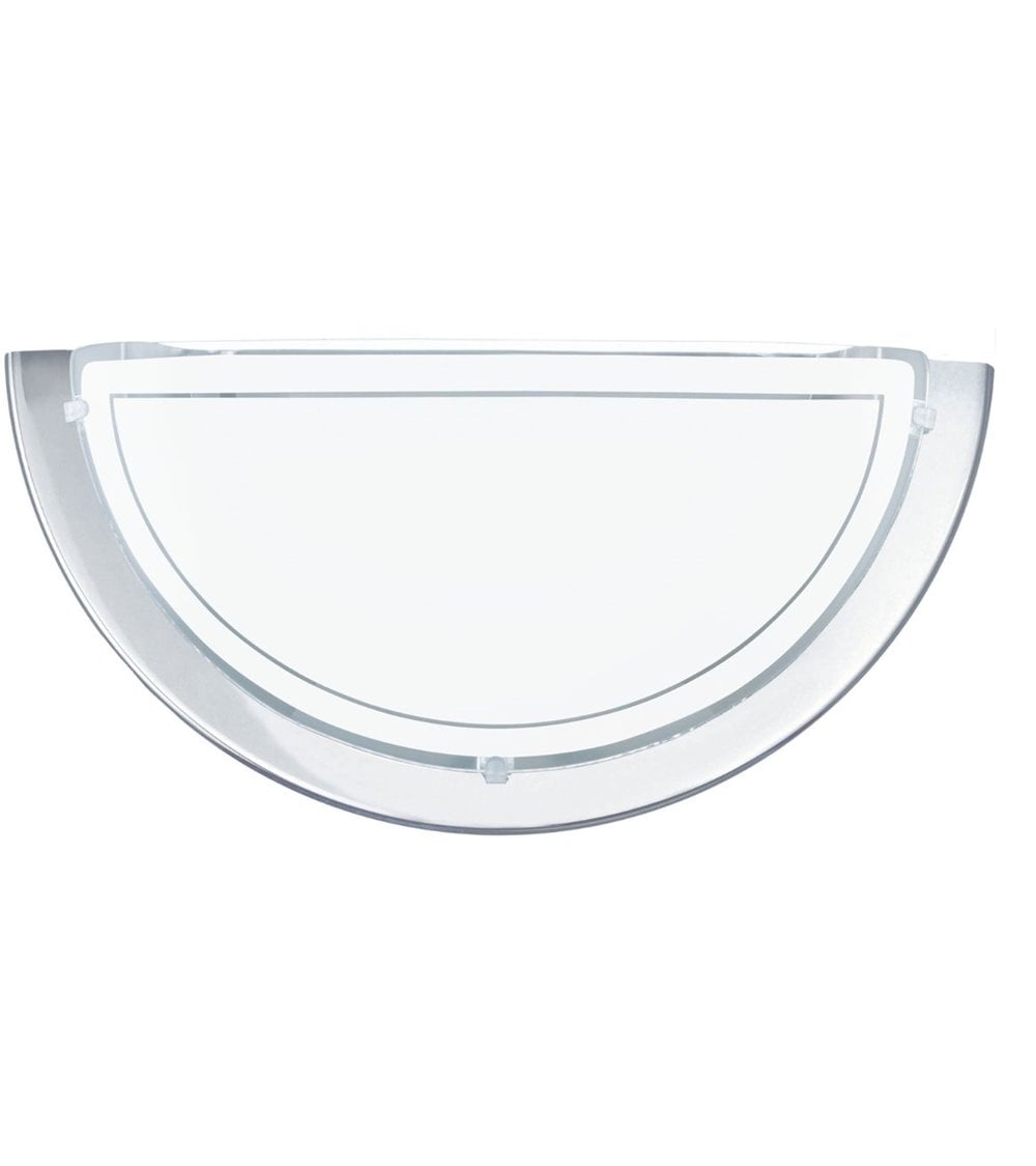 Aplique de Pared de Cristal Semicircular