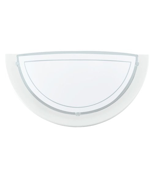 Aplique de Pared de Cristal Semicircular