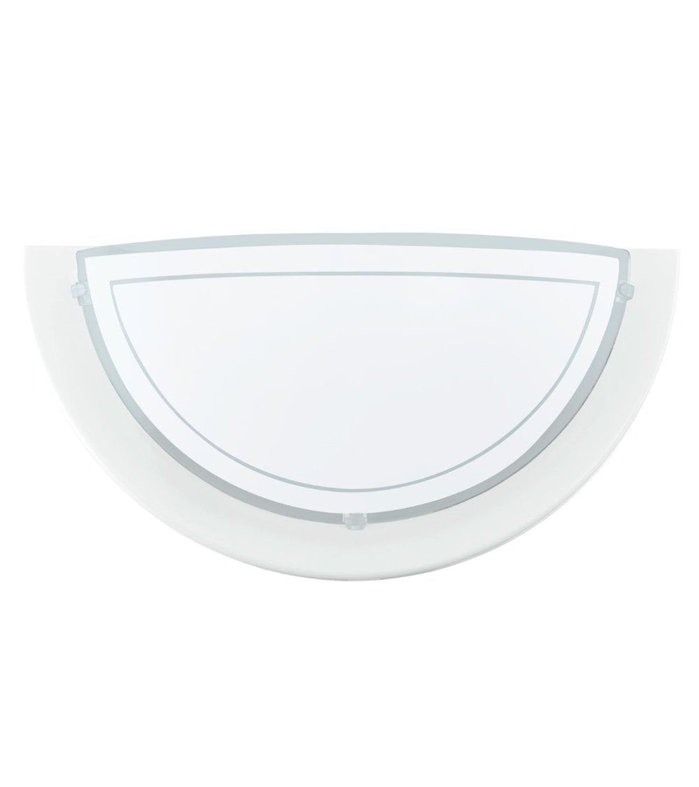 Aplique de Pared de Cristal Semicircular