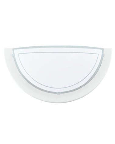 Aplique de Pared de Cristal Semicircular