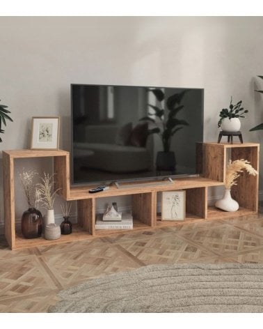 Mueble de TV Geométrico de Madera