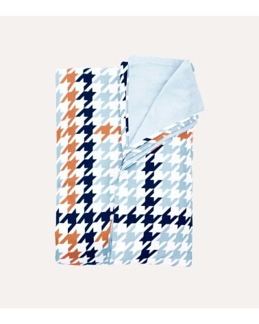 Funda Nórdica A Cuadro con 2 Fundas para Almohadas