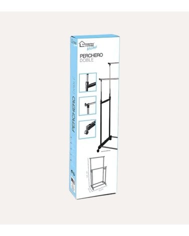 Perchero Doble Urban Living con Ruedas