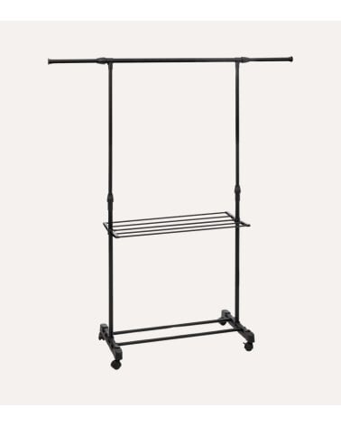 Perchero de Pie Extensible de Acero y PP