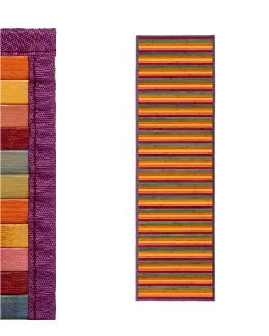 Alfombra de Bambú Pasillera con Ribete