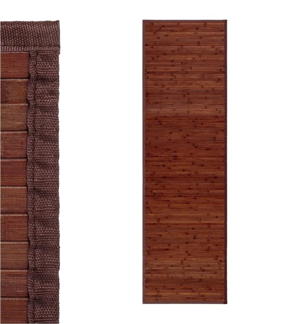 Alfombra de Bambú Pasillera con Ribete