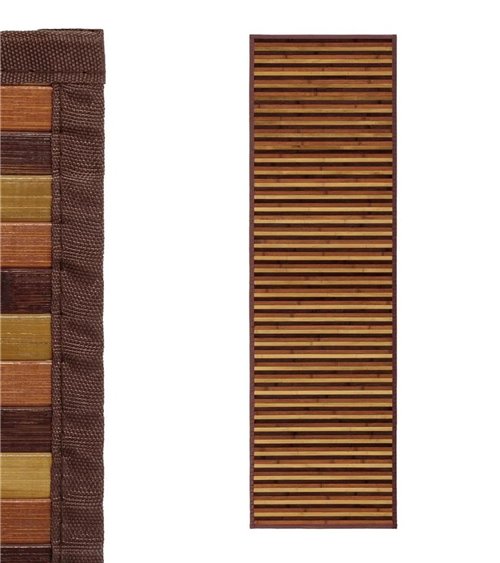 Alfombra de Bambú Pasillera con Ribete