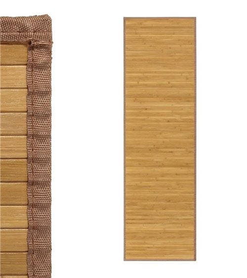 Alfombra de Bambú Pasillera con Ribete