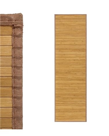 Alfombra de Bambú Pasillera con Ribete