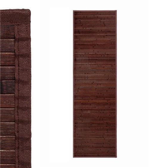 Alfombra de Bambú Pasillera con Ribete