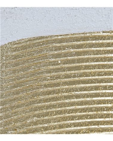 Cuadro Abstracto con Marco Dorado Pintado a Mano