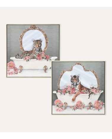 Cuadro de Tigre Glamuroso de Lienzo